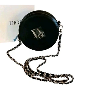 Nuova tracolla rotonda Dior GWP Vanity Vegan in pelle con cinturino rimovibile - Foto 1 di 10