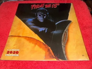 Friday The 13th 16 Month 2020 Wall Calendar Rare Dateworks Jason Voorhees New - Picture 1 of 2