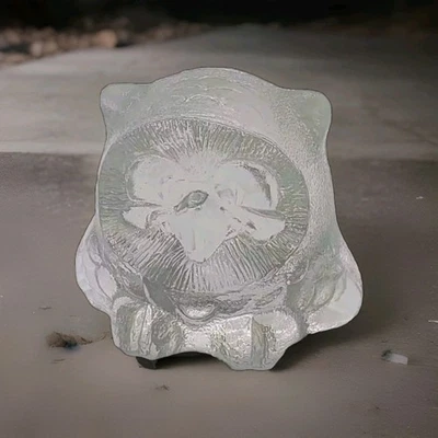 Goebel Crystal Collection Germany Squat Owl Paperweight Statue Figurine 3x3" EUC - Image 1 of 4