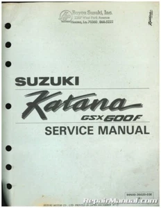 USED 1988 Suzuki GSX600F Katana Motorcycle Service Manual - Picture 1 of 1