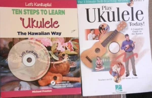 Lot 2 Ukulele Music Books Learn to play Hawaiian Way Self teaching CD Level 1 - Picture 1 of 4
