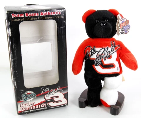 Dale Ernhardt #3 Team Beans Bear Limited Edition in Box Intimidator NASCAR 2001 Cover