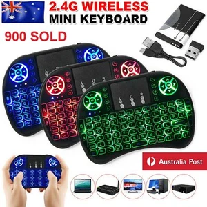 Mini Wireless Remote Keyboard for Smart TV Android Box i8 2.4GHz with Touchpad - Picture 1 of 8