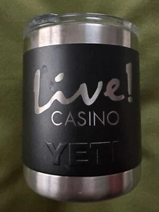Tazza Yeti Rambler Lowball 10 oz con coperchio Magslider carbone/acciaio EXC - Foto 1 di 10