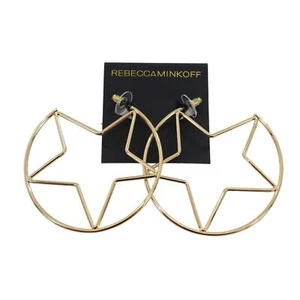 Rebecca Minkoff Gold Star Earrings $48 Tags #RM307 - Picture 1 of 2