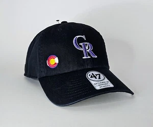 '47 Women's Colorado Rockies Confetti Icon Adjustable Clean Up Hat - Picture 1 of 6