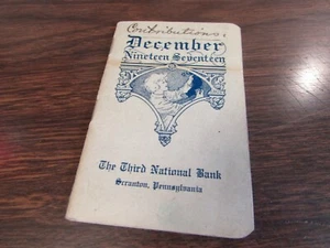 1917 DIE DRITTE NATIONALBANK - SCRANTON PA - DEZEMBER - TÄGLICHE ZITATE & SCHEINE - Bild 1 von 4