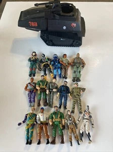 Vintage GI Joe and Lanard Corps Action Figures - Lot of 15 Plus Vintage Tank - Picture 1 of 23