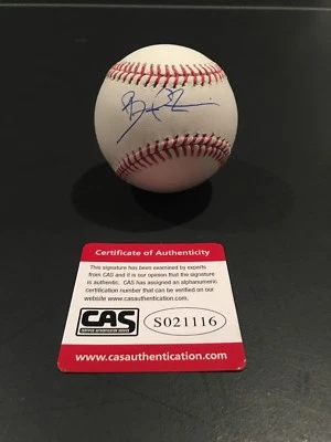 Bradley Zimmer Firmado Autografiado Indios de Cleveland MLB Béisbol Certificado de Autenticidad Cas Foto 1 de 4
