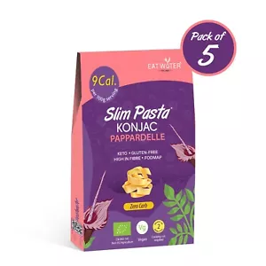 EAT Water Slim Organic Papardelle 270g ( Pack of 5 ) | Zero Carbohydrates - Picture 1 of 10