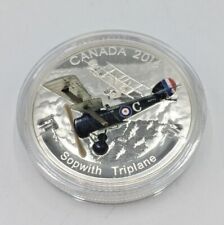 2016 $20 Fine Silver Coin: Aircraft of WW1:Sopwith Triplane-Royal Canadian Mint