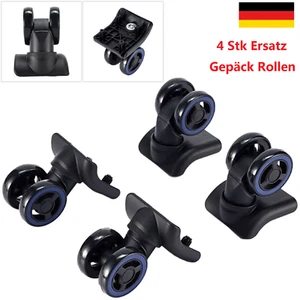 4 Stk Ersatz Gepäck Rollen Räder Koffer Reparatur Lenkrolle Trolley Reisekoffer - Bild 1 von 21