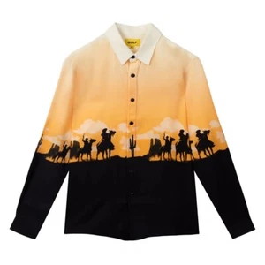 GOLF WANG Sunset long sleeve shirt cowboy design new Small Tyler The Creator - Picture 1 of 7