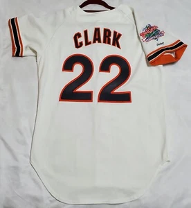 Authentic RAWLINGS 40 MEDIUM SAN FRANCISCO GIANTS WILL CLARK 1989 JERSEY, RARE! - Picture 1 of 3