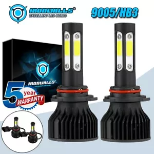 6500K 4Side 9005 LED Headlight Bulbs High Beam For Chevrolet 1500 2500 2002-2013 - Picture 1 of 12