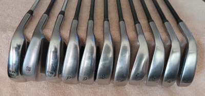 TZ GOLF - Warrior Custom Golf Complete 3-LW Iron/Wedge SET +.5 Graphite/Steel RH - Image 1 of 4