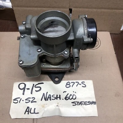 Carburador Nash 600 Statesman Carter 1951-52 1 barril 9-15 Foto 1 de 4