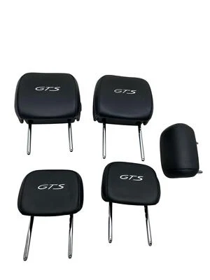 2015-2024 PORSCHE MACAN FRONT & REAR GTS HEADREST SET BLACK *LIGHT INDENTS* Foto 1 de 4