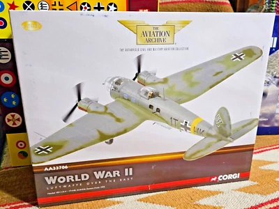 RARE🔥 CORGI AVATION 1/72 AA33706 Heinkel HEIIIH-4 Eastern Front 1942 🔥NuInBOX! - Image 1 of 4