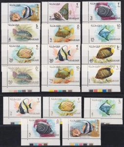 F-EX57113 SAUDI ARABIA SHARJAH MNH 1966 MARINE WILDLIFE EXHOTIC FISH. - Picture 1 of 2