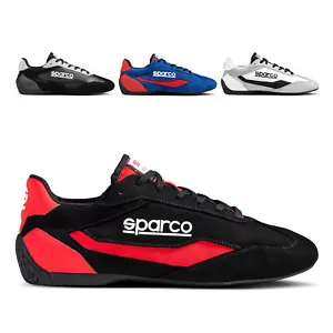 0012A7 Sparco S-DRIVE Trainers Shoes Sneakers Microfibre Low Cut Style Leisure - Picture 1 of 68