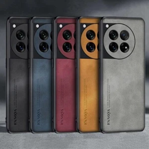 For OnePlus 12 12R 1+11 1+Ace2 Pro Nubuck Leather Fabric Coated hard case cover - Picture 1 of 24