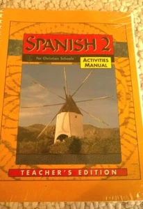 New Wrapped Spanish 2 For Christian Schools Activities Manual Teacher's Edition - Picture 1 of 3