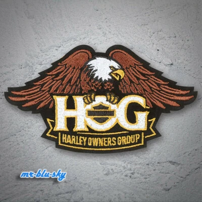 Parche dorado Small Eagle ~ Harley Davidson Owners Group H.O.G. Foto 1 de 4