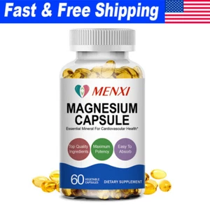 Magnesium Capsules Complex Capsules Glycinate Citrate Malate Oxide For Adults US - Picture 1 of 10
