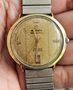 RODANIA Automatic World Star 25J Beige Dial Ref 1974B Vintage Herrenuhr Swiss - Bild 1 von 7