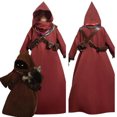 Manto de festa de Halloween cosplay infantil Star Wars Mandalorrian Jawa - Imagem 1 de 4