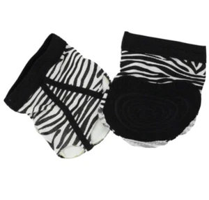 Adult Large Zebra Belly Modern Lyrical Jazz Contemporary Dance Foot Mitt NIB - Picture 1 of 4