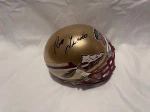 Minicasco de los Campeones Nacionales 2013 firmado por Rick Trickett de Florida State Seminoles - Imagen 1 de 4