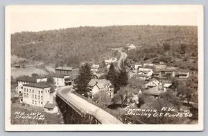 Postcard WV RPPC Gormania Town View Showing US Route 50 MD WV Stateline K1 - Picture 1 of 2