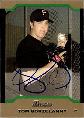 2004 Bowman Tom Gorzelanny #165    Rookie Signed Auto Pittsburgh Pirates - Image 1 of 2