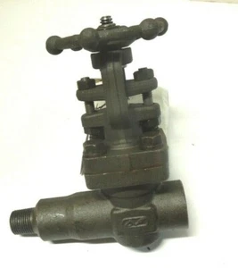 Gate Valve Extended Body 1/2" 800# NPT A105N Steel Bolted Bonnet AVF MFG 033CNX - Picture 1 of 4