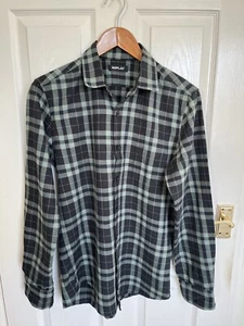 Mens Replay Check Shirt, Green/Black Size Medium (40in, p2p) - Picture 1 of 11