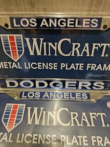 Juego de 2 marcos de matrícula cromados láser WinCraft, Los Angeles Dodgers - Imagen 1 de 2