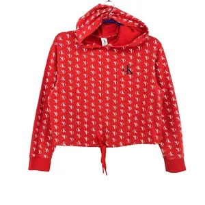 Calvin Klein Damen Nachtwäsche Bauchfreies Top Kapuzenpullover Größe M - Bild 1 von 8