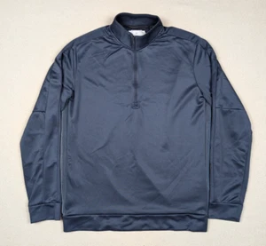 ADIDAS GOLF Men's ADICROSS Navy Blue 1/4 Zip Pullover Sweater Size Small - Picture 1 of 17
