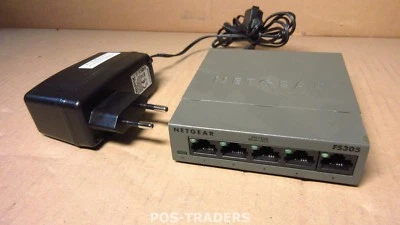 Netgear FS305 FS305-100 5 Port Fast Ethernet 10/100 Mbps Switch INCL PSU - Bild 1 von 2