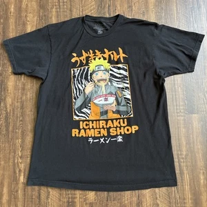 Naruto Shippuden T Shirt Mens Small Anime Ichiraku Raman Shop Black Graphic ✅ XL - Picture 1 of 7