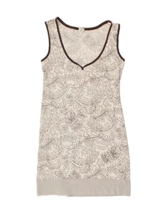 NORTH SAILS Womens Sleeveless Shift Dress UK 10 Small White Paisley Cotton BQ05 - Picture 1 of 4