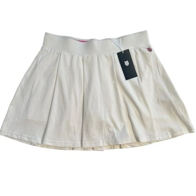 NWT K-Swiss KS Tac Hypercourt Tennis Skirt White Large  - Image 1 of 4