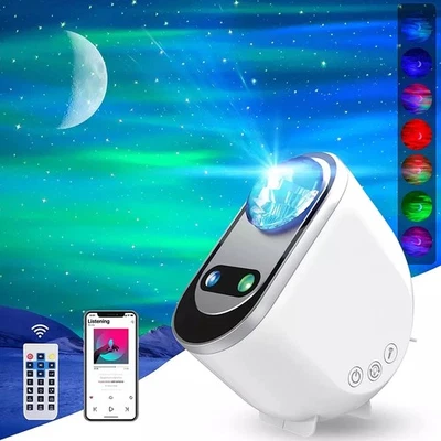 Bluetooth LED Sternenhimmel Lampe Projektor Musik Stern Nachtlicht Lautsprecher - Bild 1 von 4