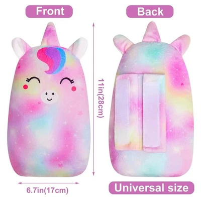 Car Seat Belt Covers for Kids Unicorn Seat Belt Pillow Soft Seat Belt Cushion... - Image 1 of 4