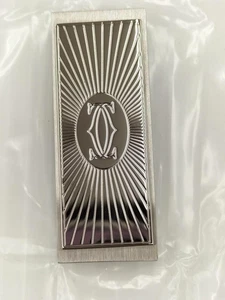 Cartier Money Clip C Decor Silver Metal Accessory with original Red Box gift - Picture 1 of 5