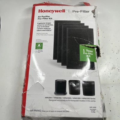 Honeywell HRF-A300 Purificador de Aire Pre Kit Filtro, Paquete de 4 - Negro Alérgeno (LEER) Foto 1 de 4