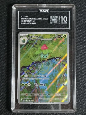 Ivysaur - Scarlet & Violet Pokemon 151 #167/165 - TAG GEM MINT 10 - Image 1 of 2