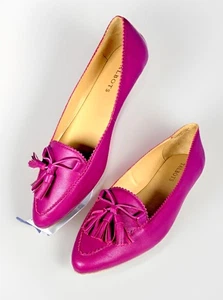 Talbots Damen Leder Ballerinas fuchsia Slipper spitz zulaufend Schuhe, 8,5 NEU! - Bild 1 von 22